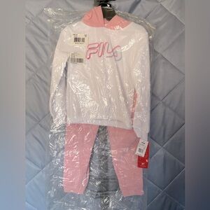White and Pink Tracksuit